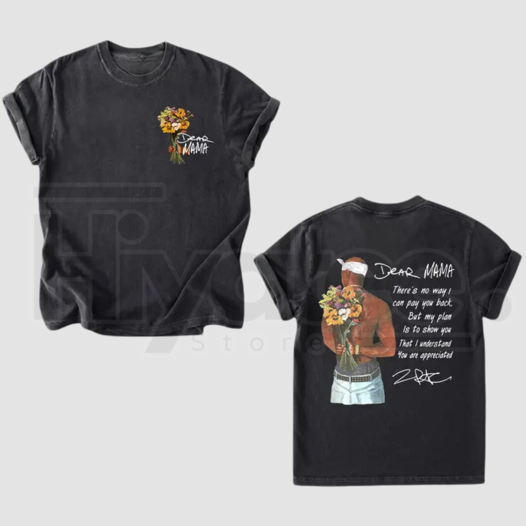 Dear Mama Tupac Comfort Colors Vintage Hip Hop Tee – Hiyatee