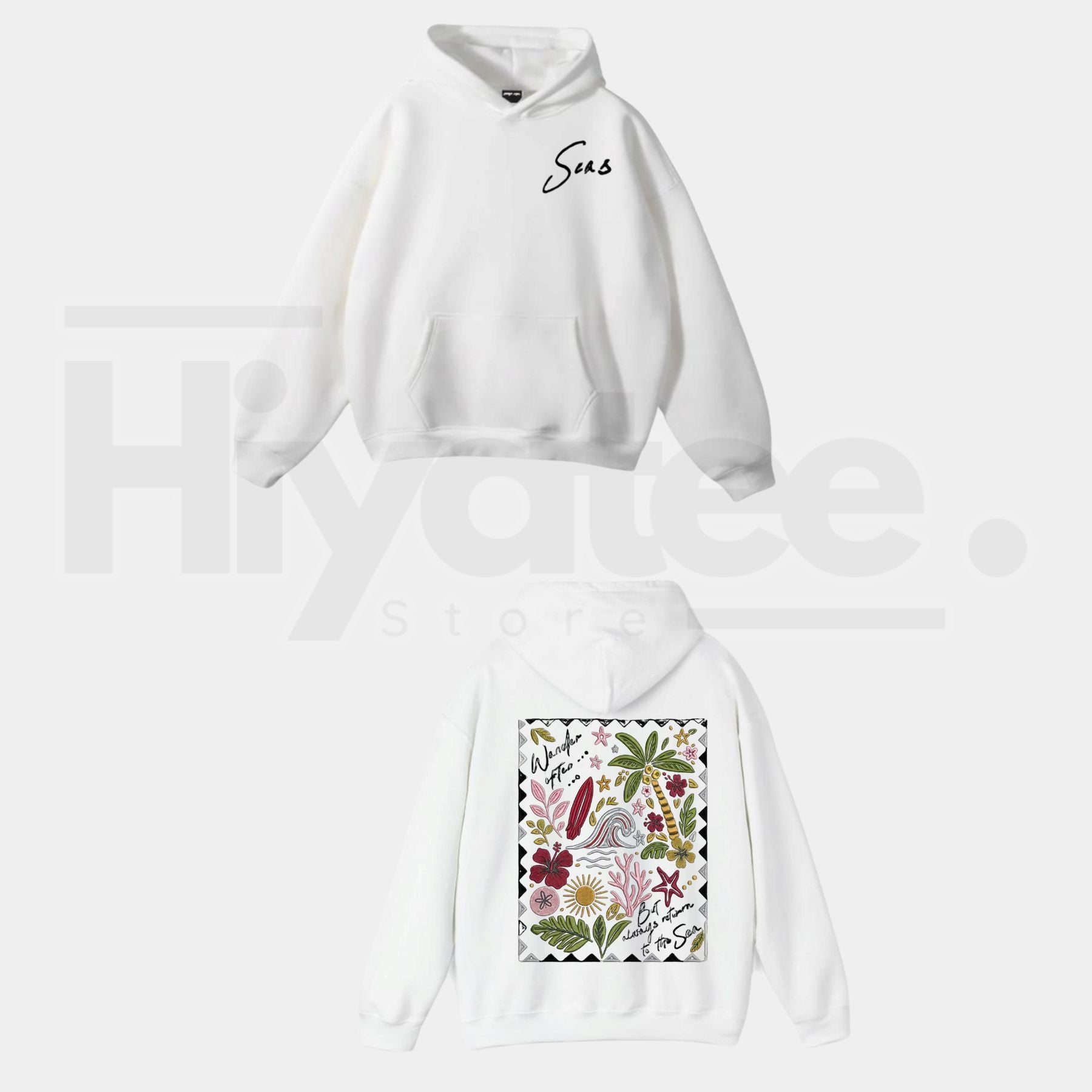theredthread print hoodie 1 toys White