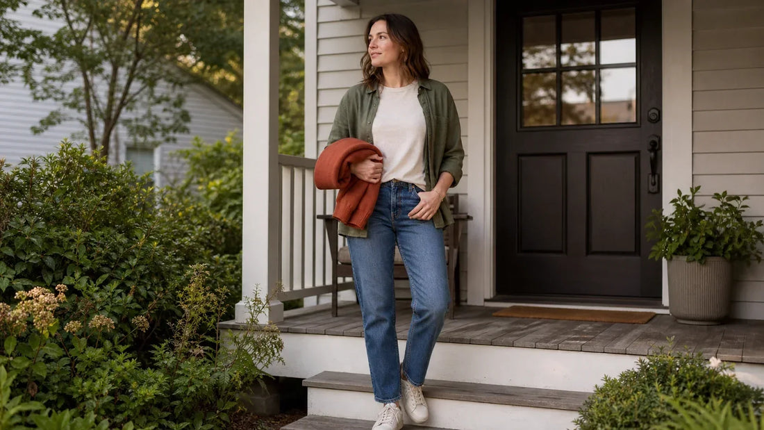 Summer-to-Fall Outfits: A Simple Three-Layer System
