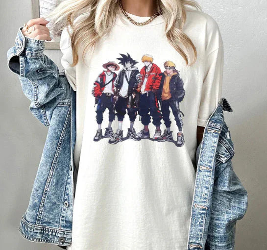 Hiyatee: Ultimate Anime T-Shirts – Packed with Luffy, Naruto, Goku, and Ichigo’s “Chaotic Energy”