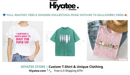 💙 FALL GRAPHIC TEES & HOODIES COLLECTION: FROM VINTAGE TO HALLOWEEN VIBES 🍂