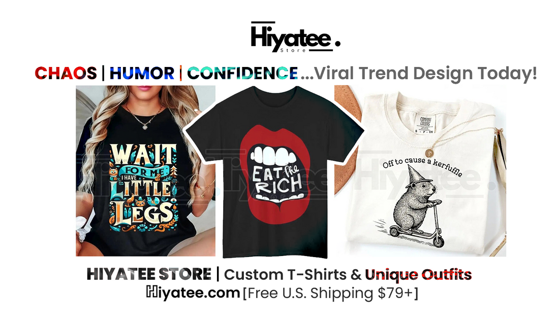 CHAOS, HUMOR & CONFIDENCE … 9 Viral Tees Today!