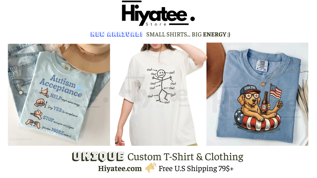 Cute & Positive Graphic Tees 2026 | Funny Mom & Feel Good Shirts | Hiyatee