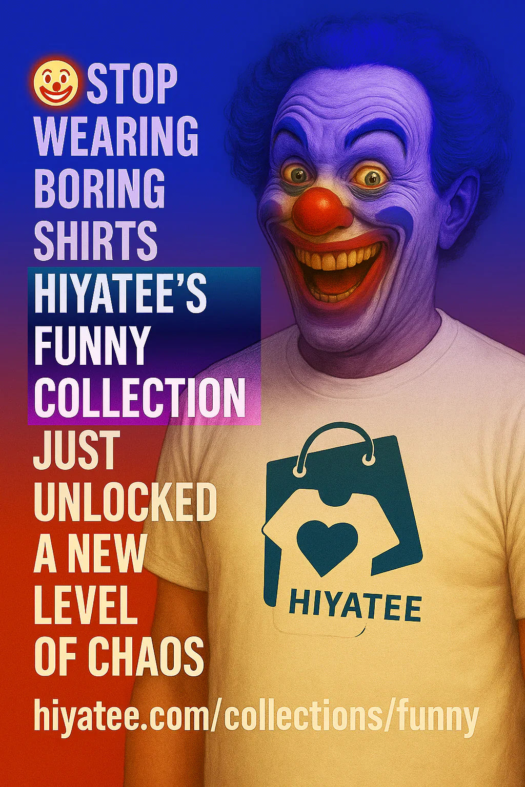 🤡 STOP WEARING BORING SHIRTS ► Hiyatee’s Funny Collection Just Unlocked a New Level of Chaos