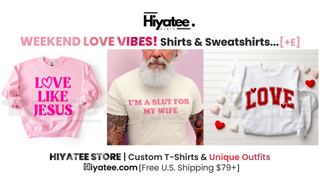 Weekend Love Vibes – Shirts & Sweatshirts Filled With Love and [+E] Positive Energy