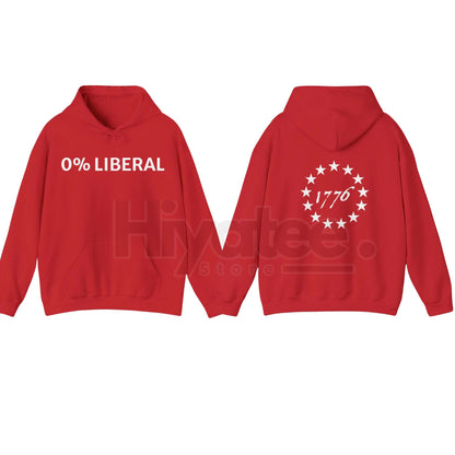 "0 Lib" Funny Christmas Hoodie – Conservative Dad Gift - Hiyatee