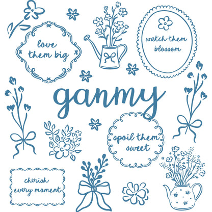 Comfort Colors® Custom Floral Grandma Shirt – Personalized Mama & Nana Flower Tee