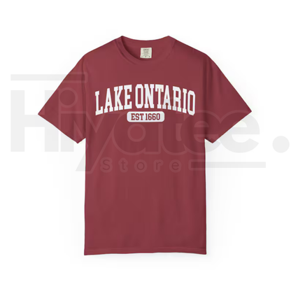 Lake Ontario Est 1660 T-Shirt Funny Canada Trump Tariff Satire Tee