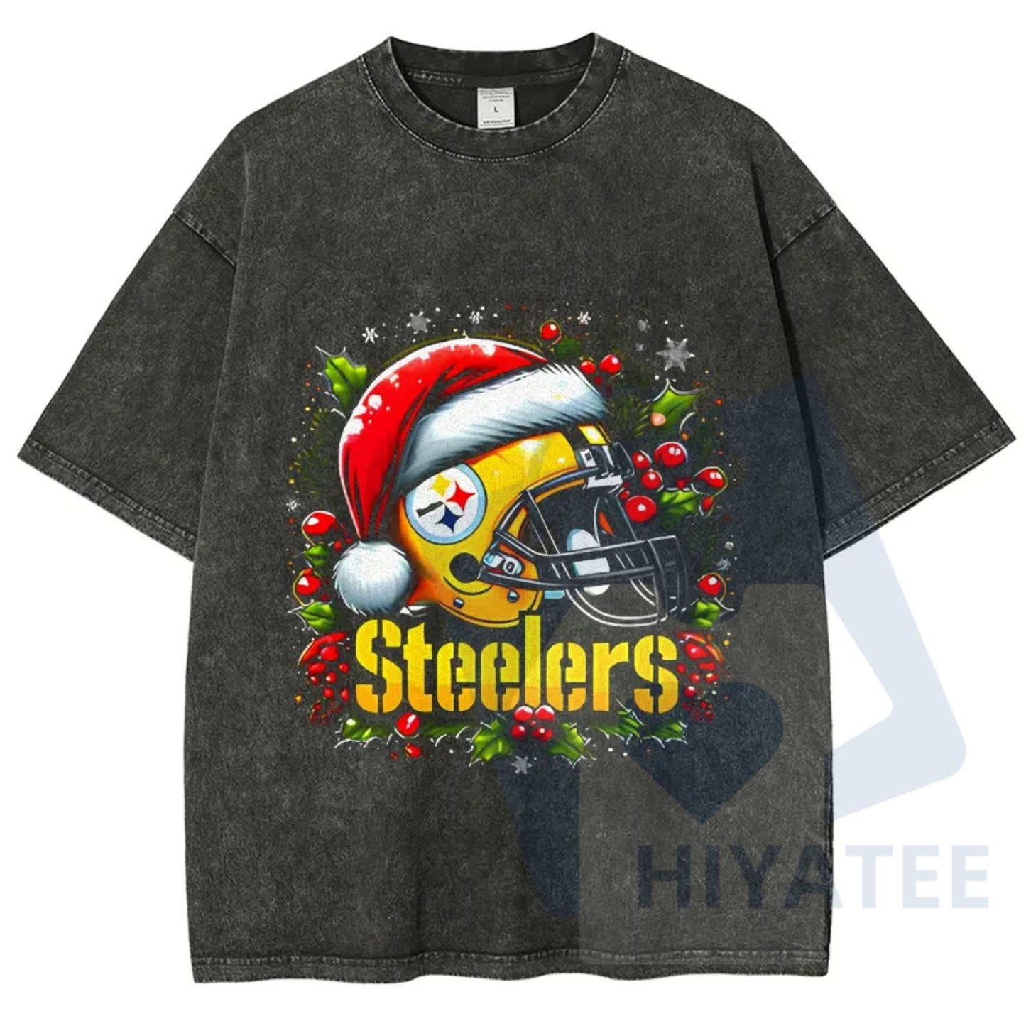 Fun Print Unisex Washed T-Shirt – Retro Graphic Tee, Comfortable Casual Cotton