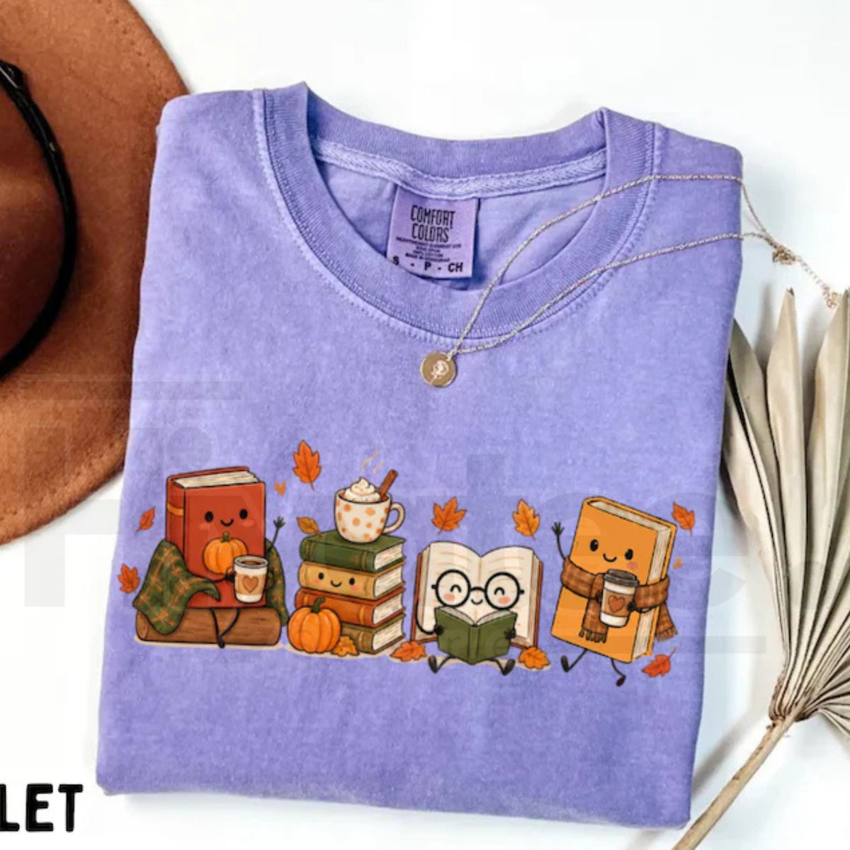Cozy Book Lover T-Shirt Autumn Reading Coffee Pumpkin Tee
