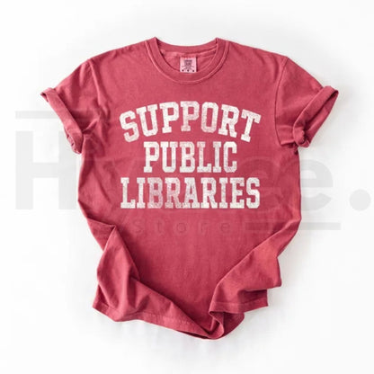Comfort Colors Library Support Public Libraries Librarian Tee