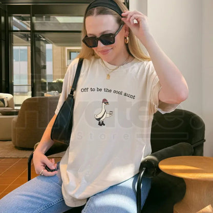 Comfort Colors® Auntie Silly Goose Shirt – Cool Aunt Club Pregnancy Announcement Tee