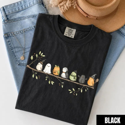 Comfort Colors Halloween Birds on a Branch Spooky Tee