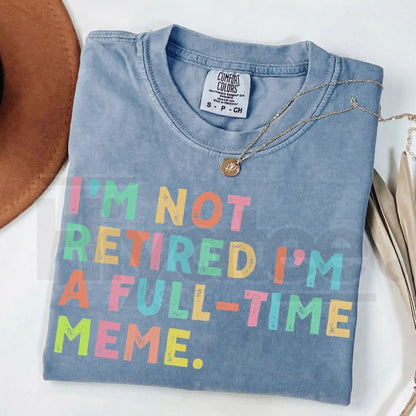Comfort Colors® Custom Retirement Grandma Shirt – Personalized Mama & Nana Gift
