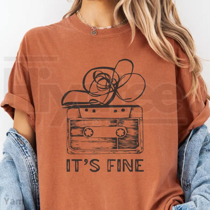 Retro Cassette Tape T-Shirt Comfort Colors 90s Music Graphic Tee