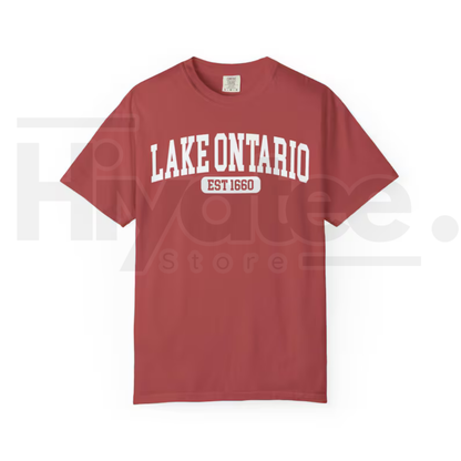 Lake Ontario Est 1660 T-Shirt Funny Canada Trump Tariff Satire Tee