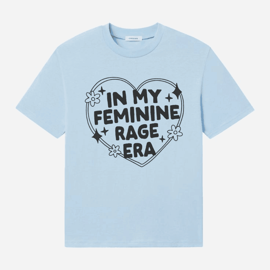 In My Feminine Rage Era Screen Printed Unisex T-Shirt - Hiyatee