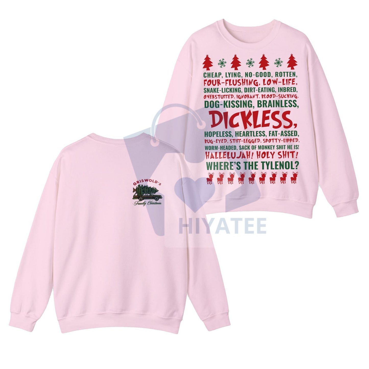 Dickless Shirt – Funny Griswold Christmas T-Shirt & Sweatshirt, National Lampoon's Vacation Apparel, Clark Freak Out Xmas Movie Gift