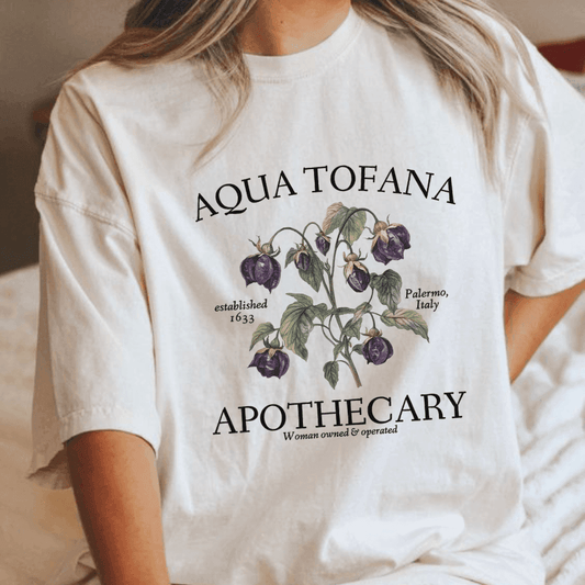 Vintage Aqua Tofana Shirt, Aqua Tofana Apothecary Shirt, Gift For Men And Women - Hiyatee