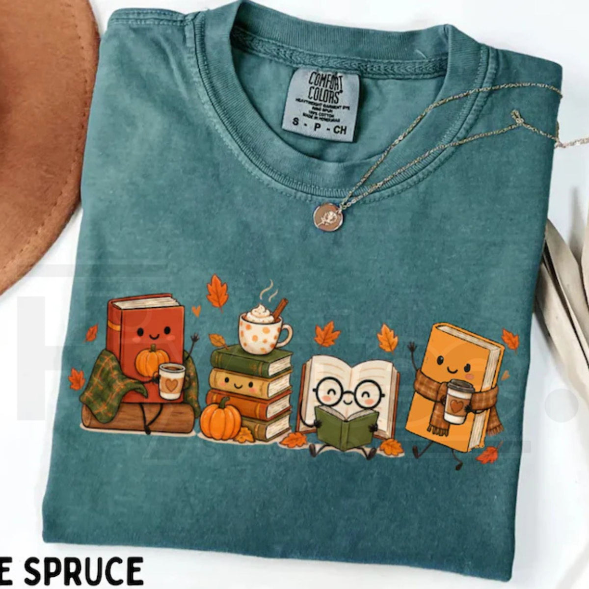 Cozy Book Lover T-Shirt Autumn Reading Coffee Pumpkin Tee