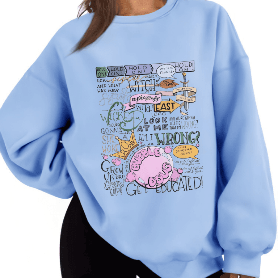 Her Sister Was A Witch Sweatshirt, Witch Of West, The Wicked Witch Of The East Bro Shirt, Hold On Brother, Unisex Sweater Pullover - Hiyatee