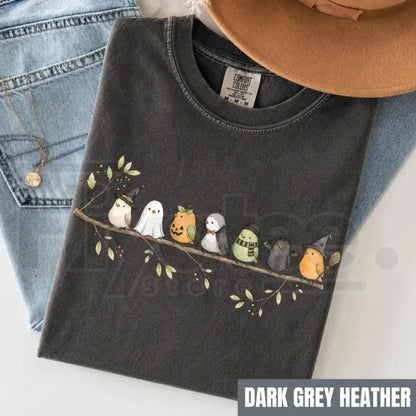 Comfort Colors Halloween Birds on a Branch Spooky Tee