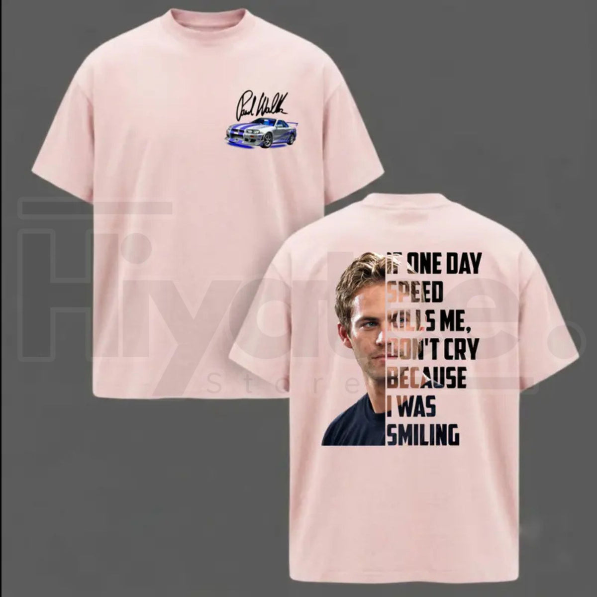 Paul Walker Memorial T-Shirt – If One Day Speed Kills Me Graphic Tee