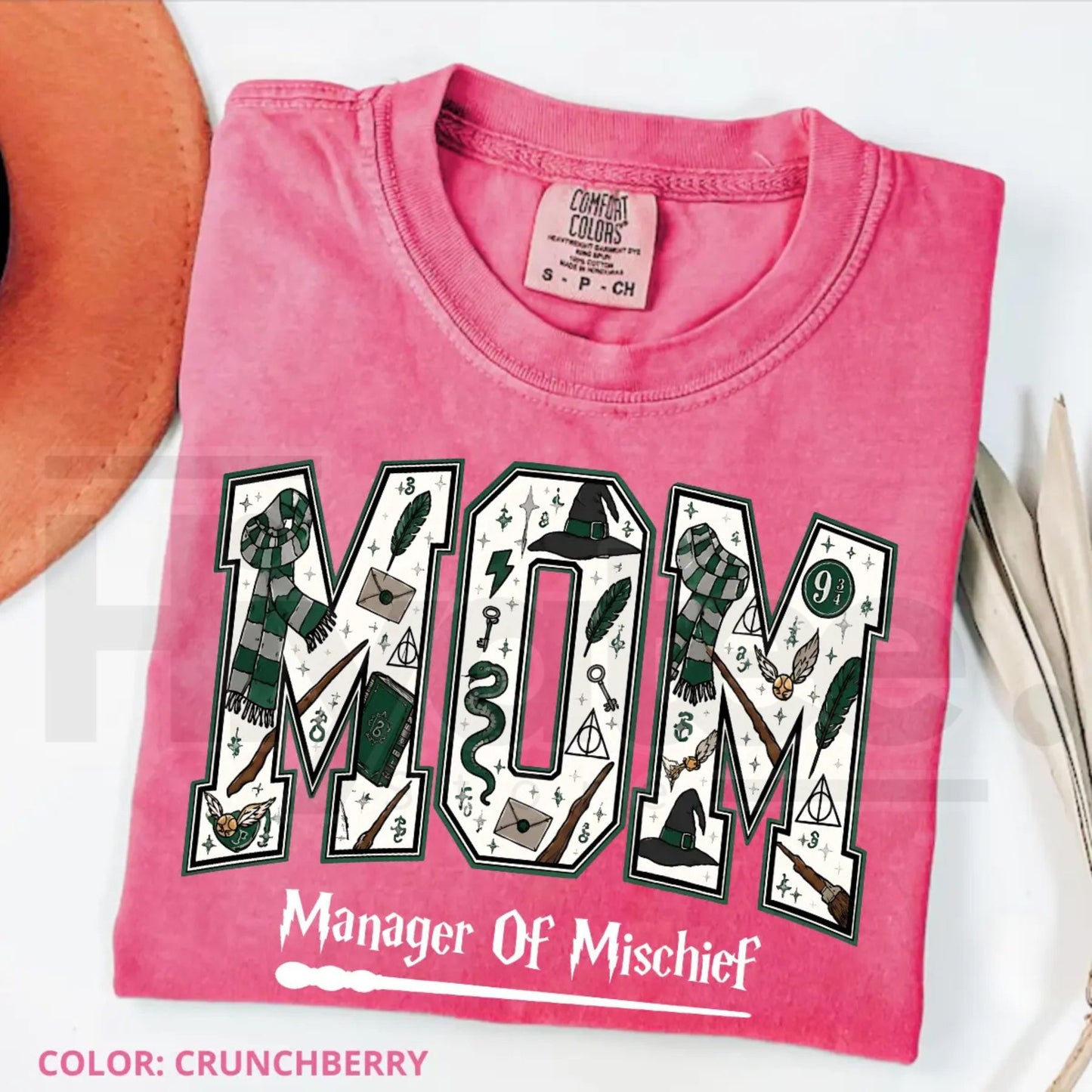 Comfort Colors Mom Manager of Mischief Shirt Magical Wizard Tee