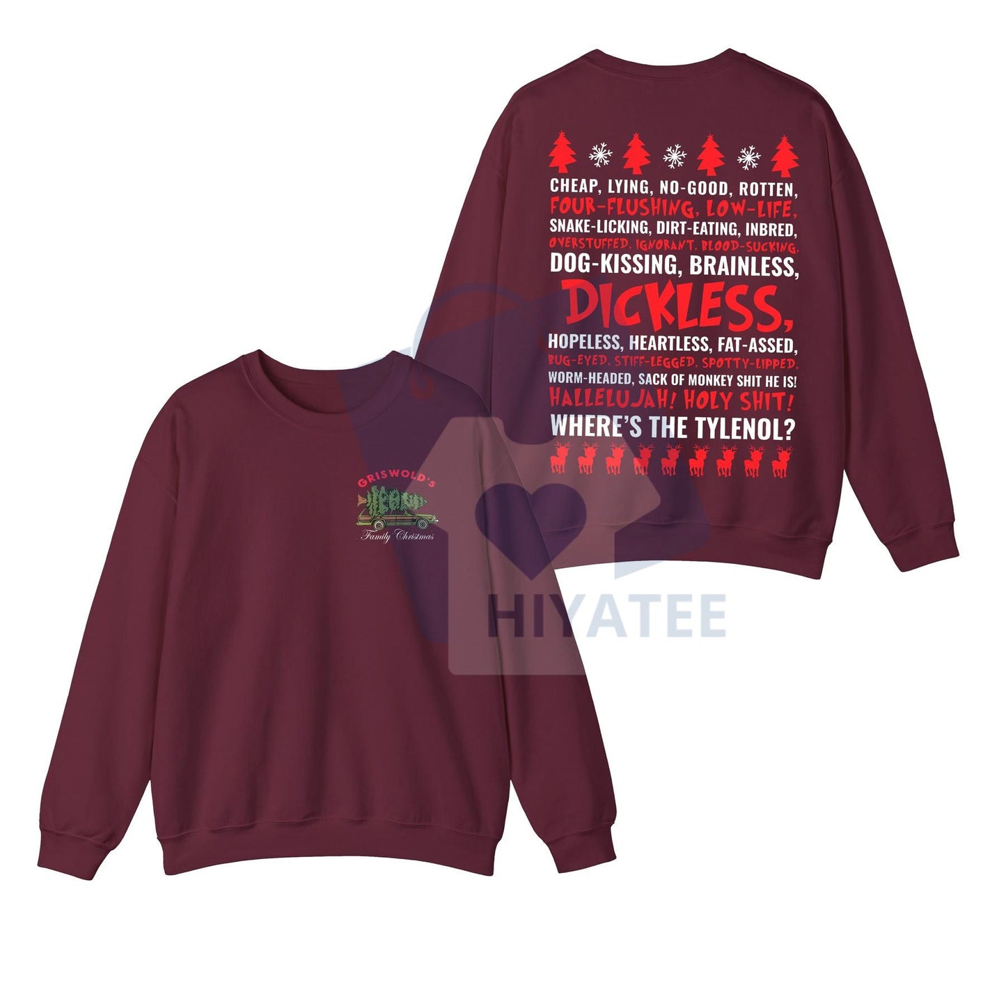 Dickless Shirt – Funny Griswold Christmas T-Shirt & Sweatshirt, National Lampoon's Vacation Apparel, Clark Freak Out Xmas Movie Gift