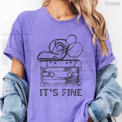 Retro Cassette Tape T-Shirt Comfort Colors 90s Music Graphic Tee