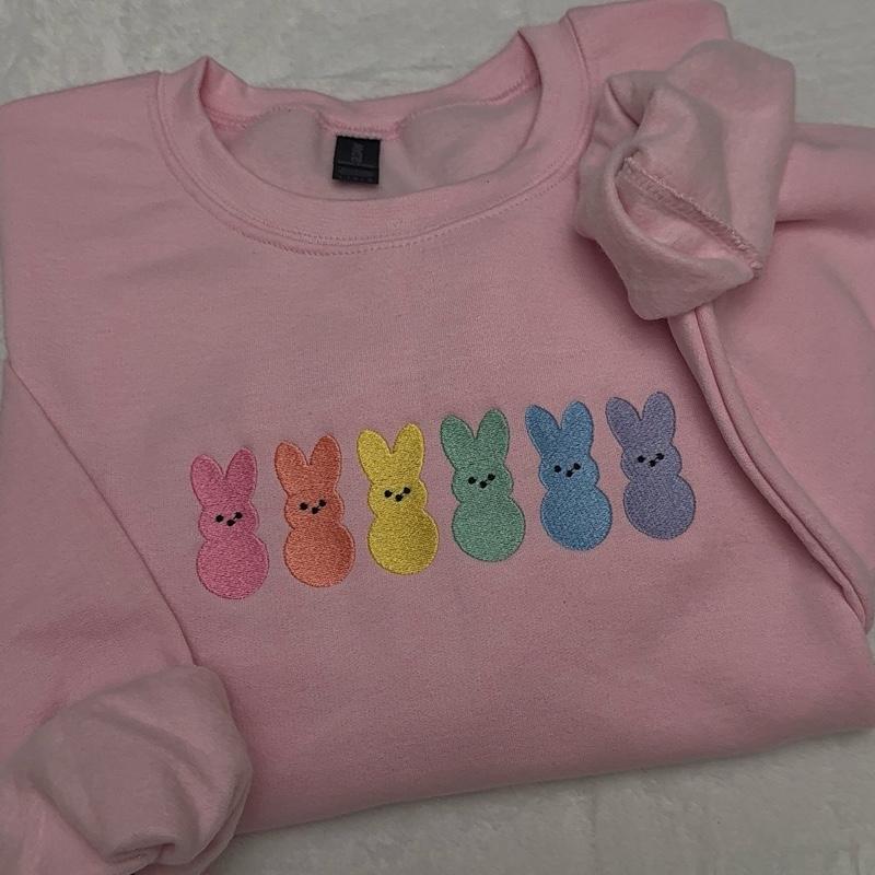 Easter Embroidered Sweatshirt – Cozy & Festive Spring Fashion!