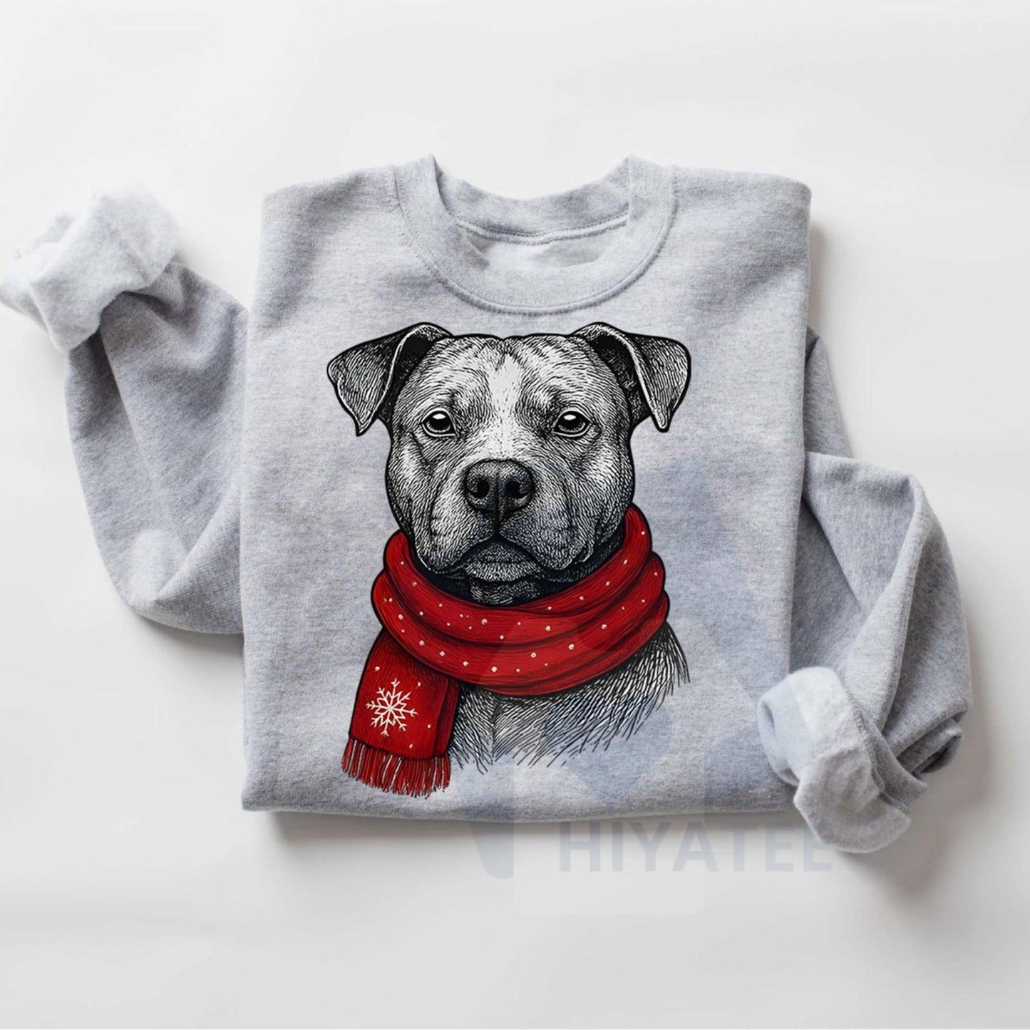 Santa Paws Christmas Dog Sweatshirt: 50 Dog Breeds in Festive Santa Hats, Gildan Unisex Holiday Pullover