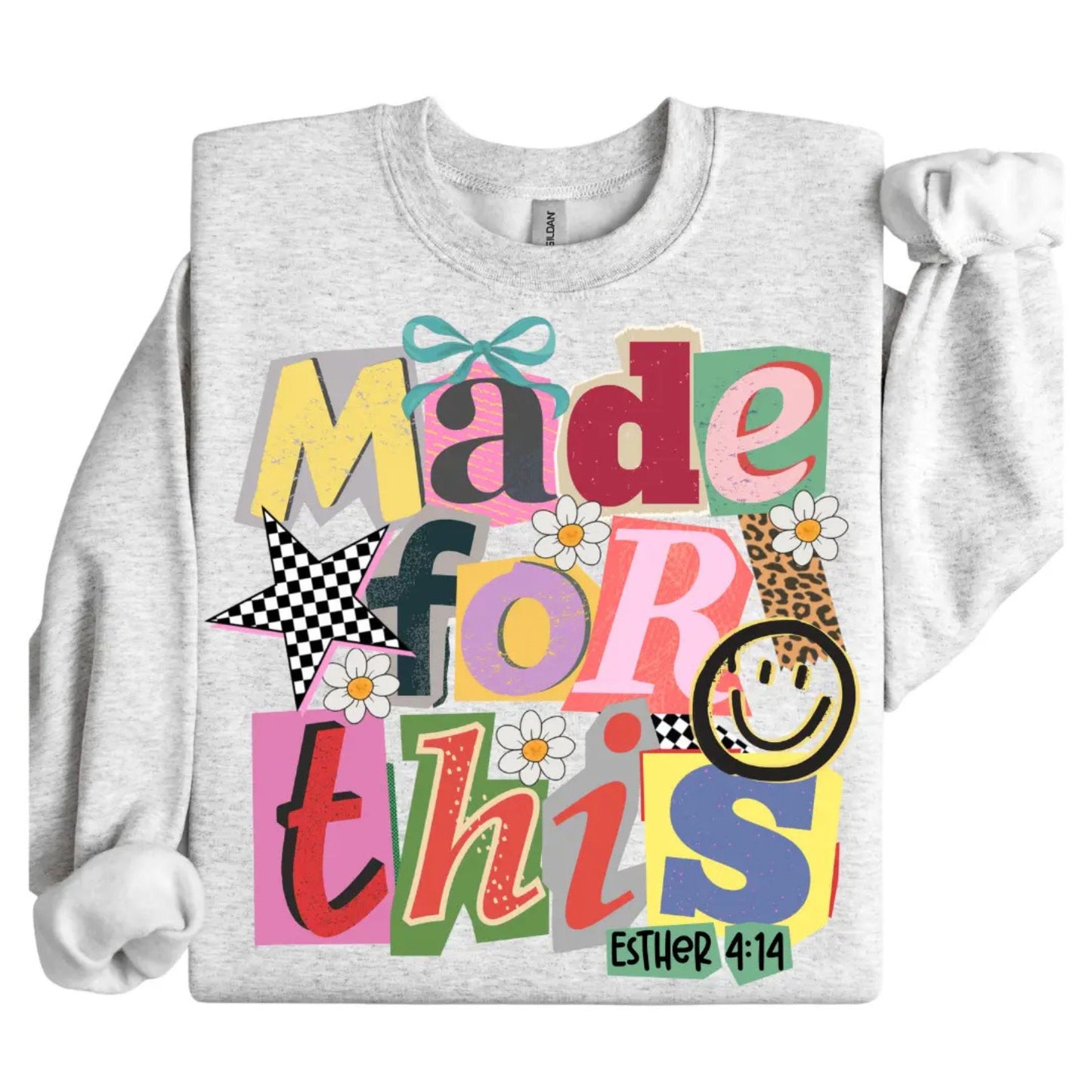 Preppy Girl Collage Y2K Retro Crewneck