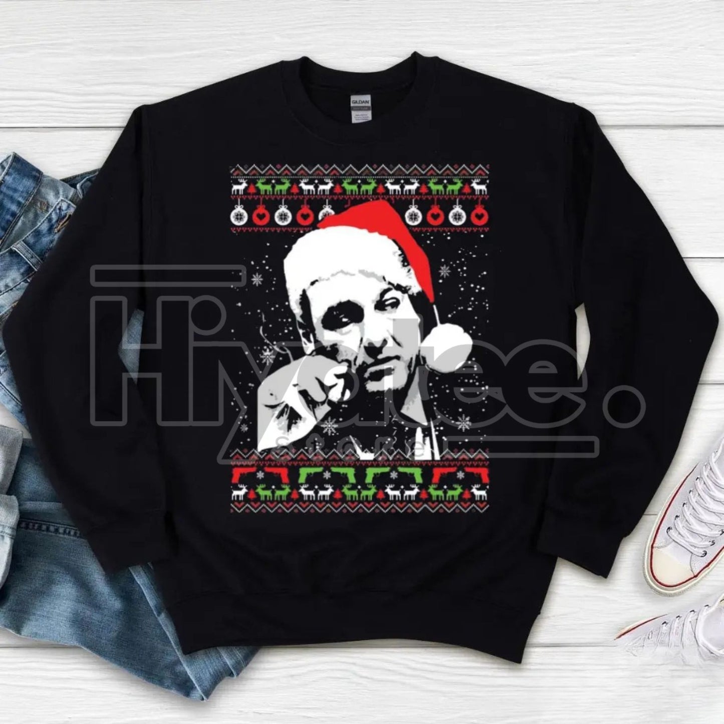 Tony Soprano Ugly Christmas Sweatshirt