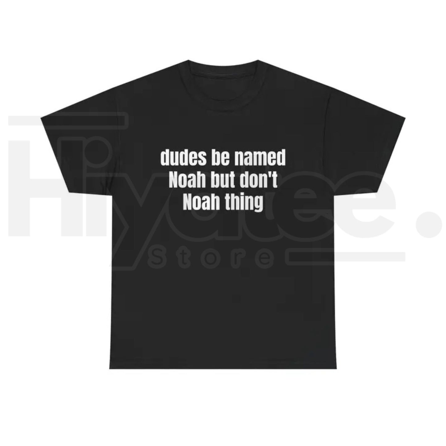 Dudes Be Named Noah But Don't Noah Thing T-Shirt – Funny Sarcastic Name Pun Tee