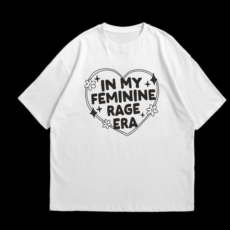 In My Feminine Rage Era Screen Printed Unisex T-Shirt - Hiyatee