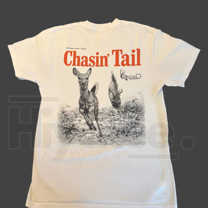 Comfort Colors® Chasin' Tail Shirt – Retro Fishing & Hunting Adventure Tee