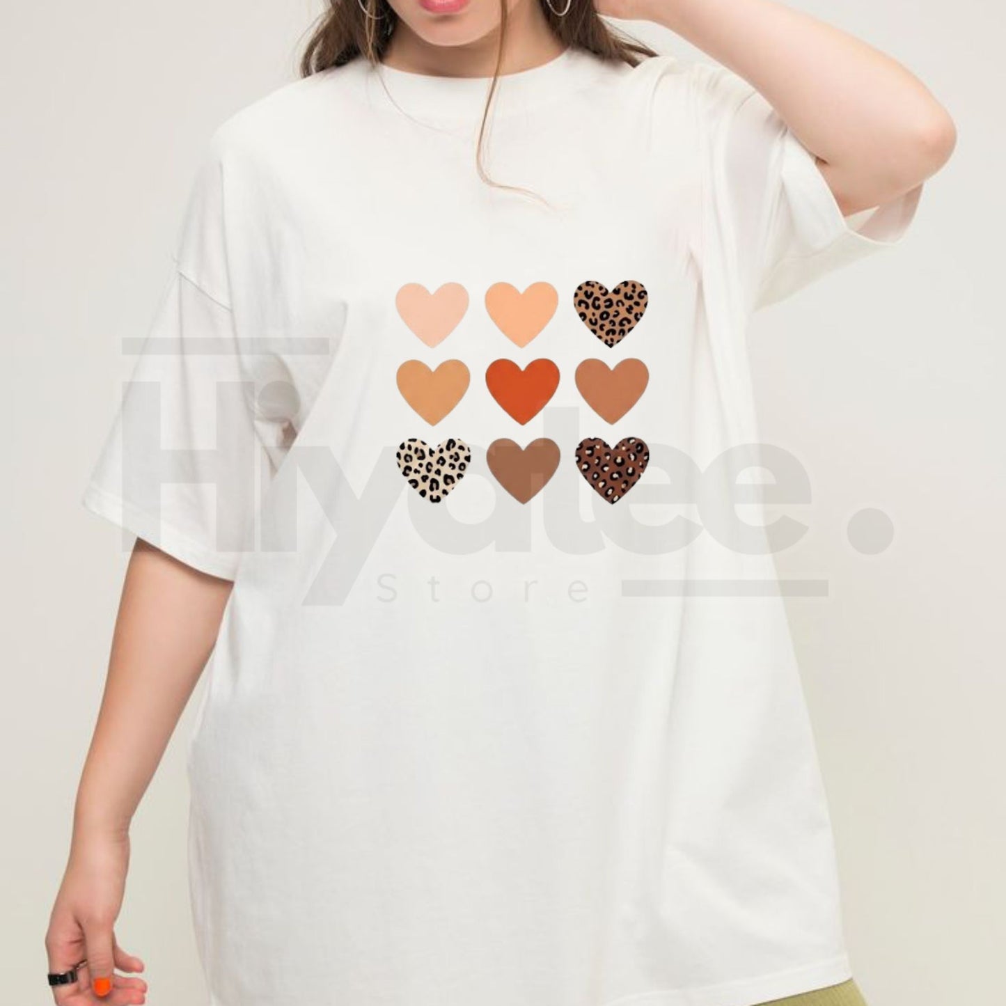 "Wild Heart" – Women's Leopard & Heart Print Casual Summer Set