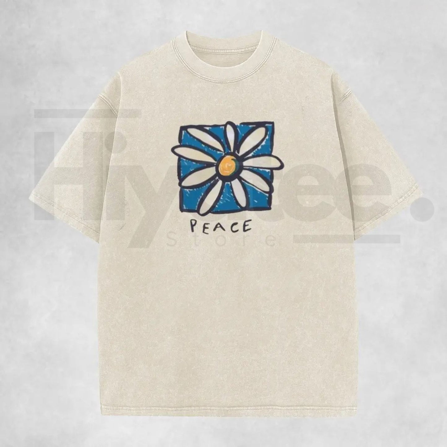 Holafish Acid Vintage Washed T-Shirt – Premium Relaxed Fit Unisex Graphic Tee