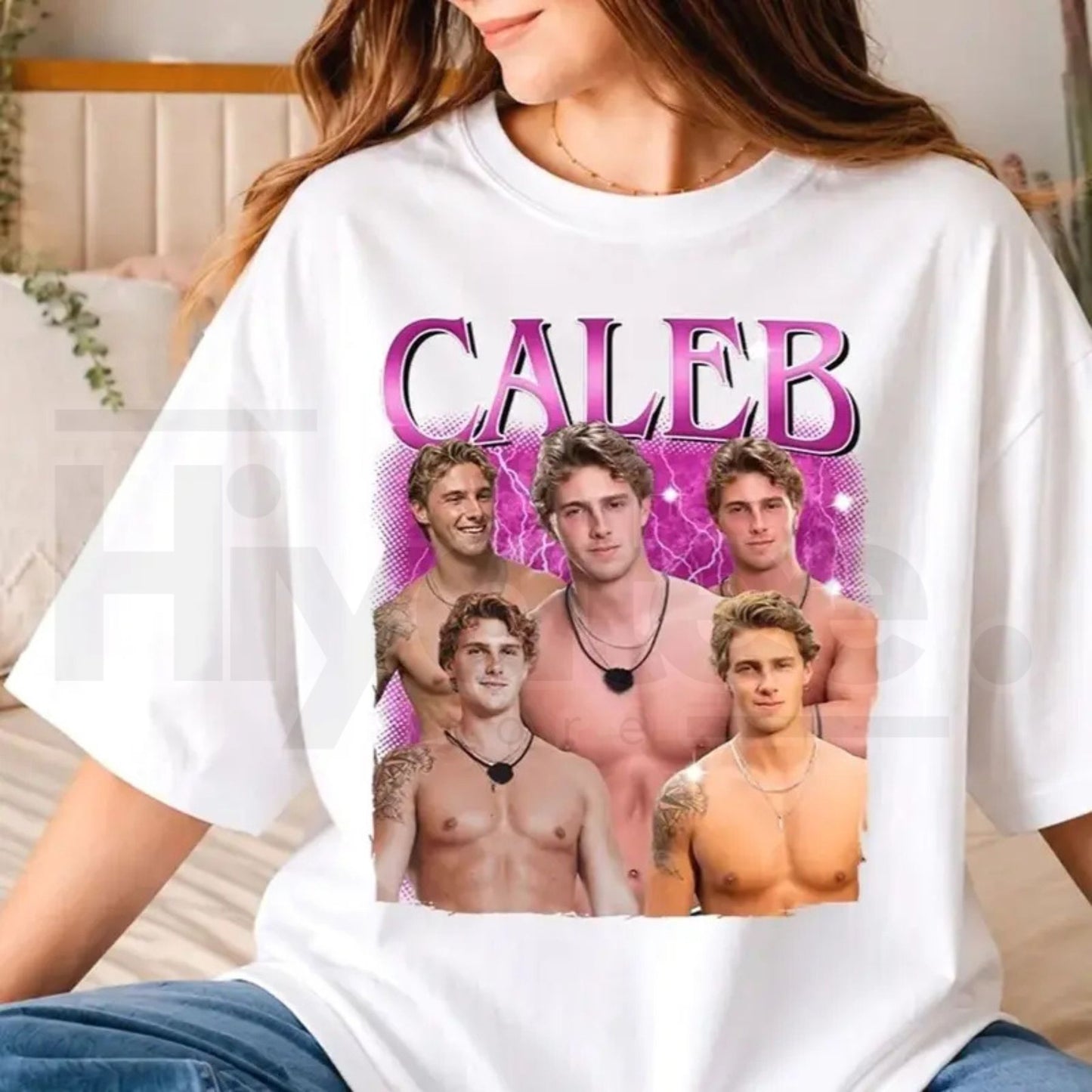 Caleb Fan Favorite Graphic Tee – Vintage Love Island Inspired Unisex Oversized T-Shirt