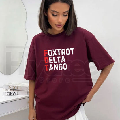 Foxtrot Delta Tango Cooling Performance T-Shirt – Military Phonetic Graphic Tee