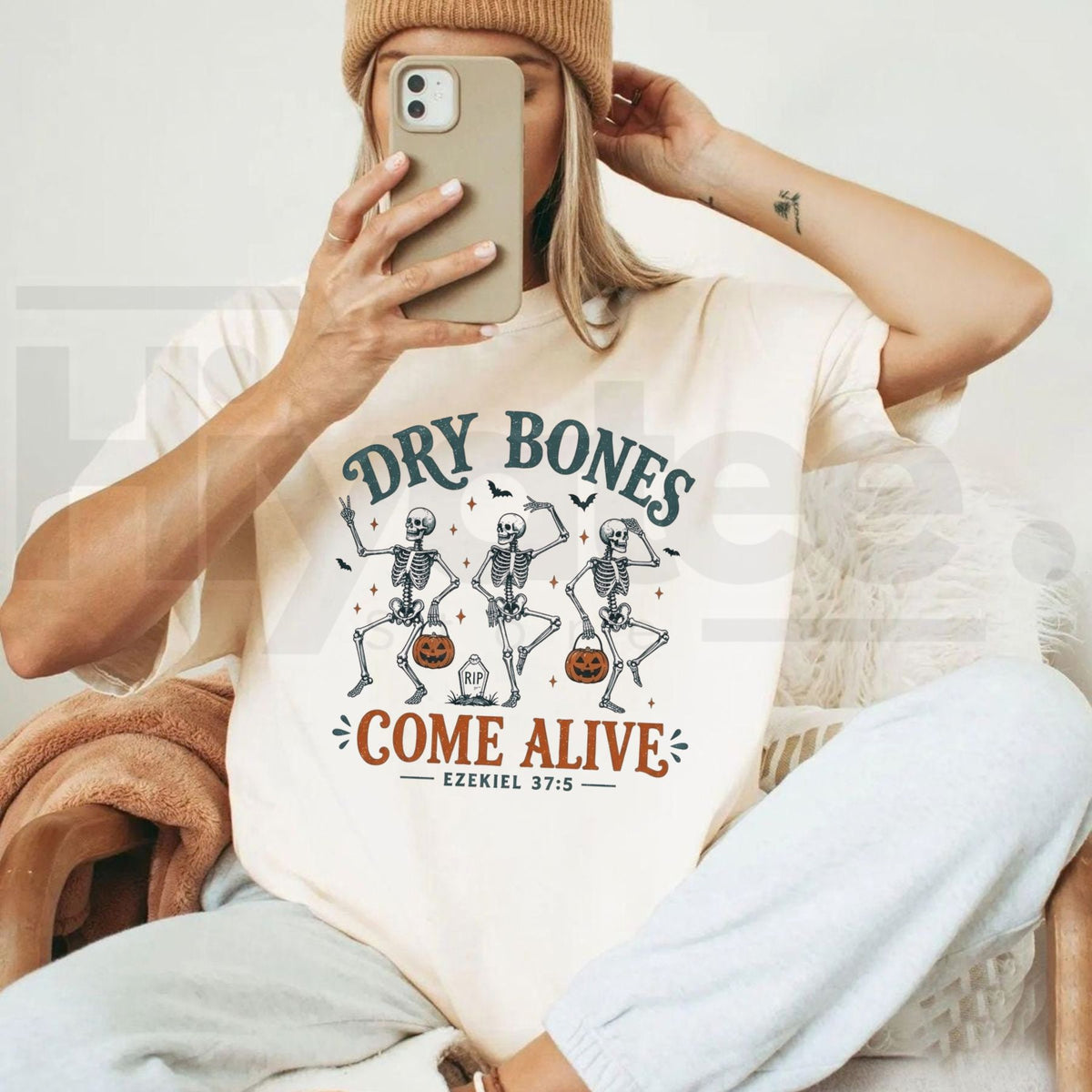 Comfort Colors Dry Bones Come Alive Christian Halloween Tee