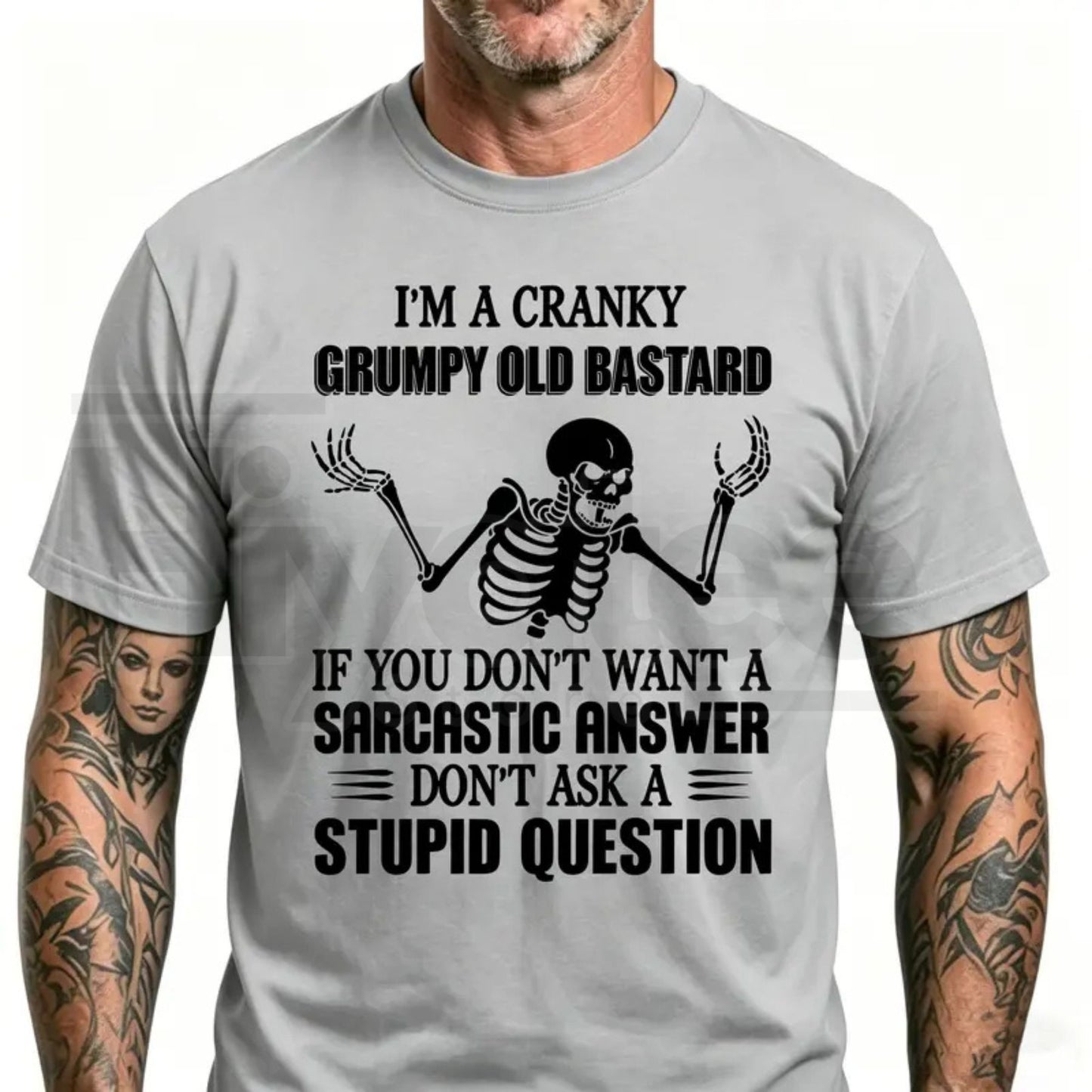 Cranky Grumpy Old Bastard Funny Sarcastic T-Shirt – Men's Graphic Tee