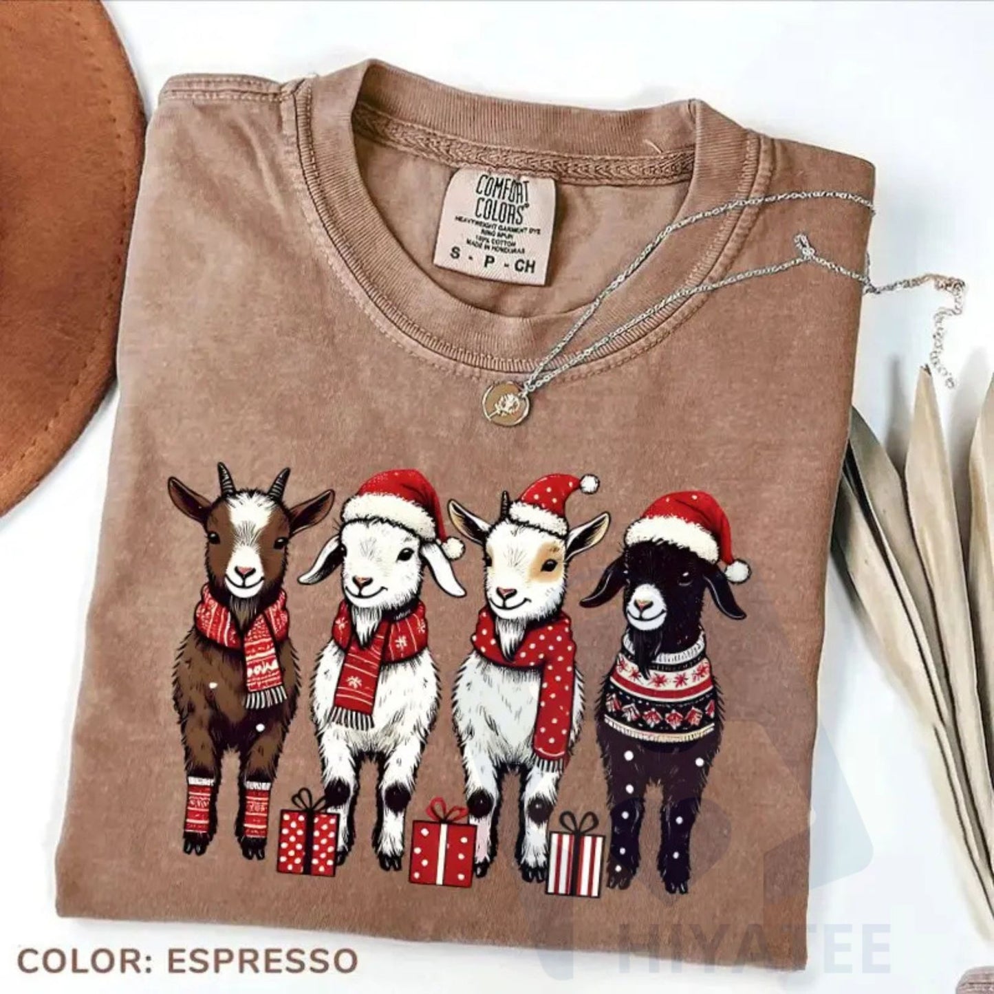 Comfort Colors Christmas Goat T-Shirt