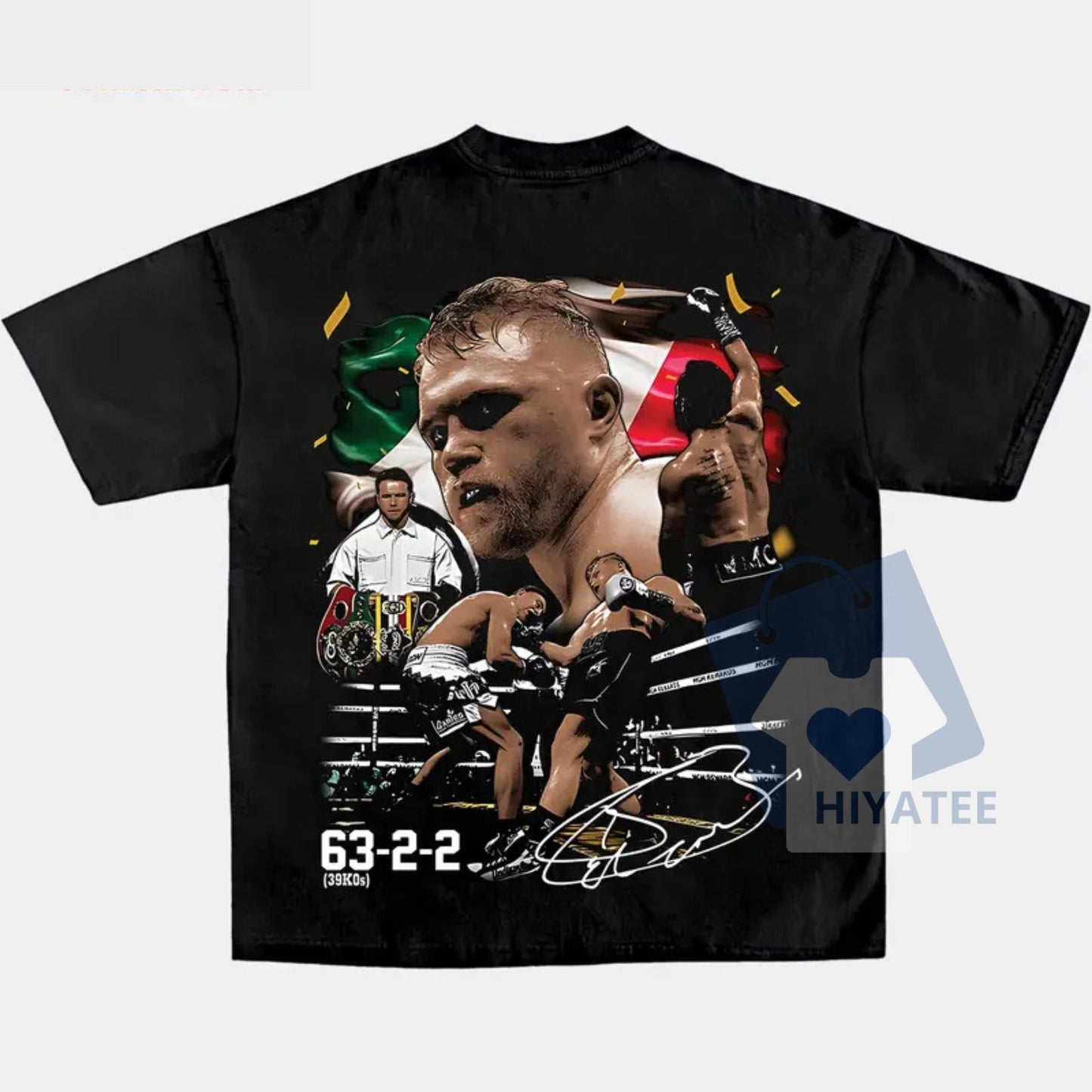 Canelo Álvarez T-Shirt – Retro Fight Night Graphic Tee, Vintage Boxing Streetwear