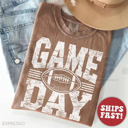 Comfort Colors Football Season Shirt Football Mama Game Day T-Shirt