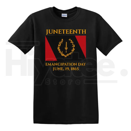 Juneteenth Emancipation Day T-Shirt – Black American Heritage Flag Soulaan Graphic Tee