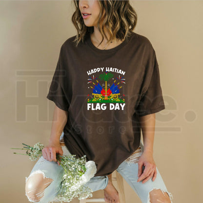 "Haitian Flag Day" Heritage – Unisex Premium Cotton Pride Graphic Top
