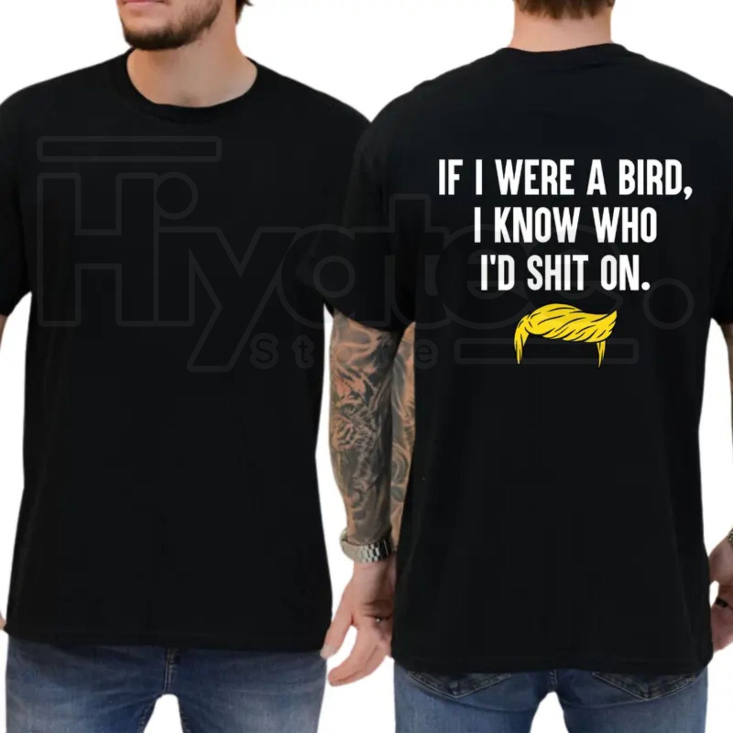 If I Were A Bird I Know Who I’d Shit On T-Shirt – Funny Political Humor Tee, Sarcastic Liberal & Democrat Shirt
