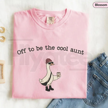 Comfort Colors® Auntie Silly Goose Shirt – Cool Aunt Club Pregnancy Announcement Tee